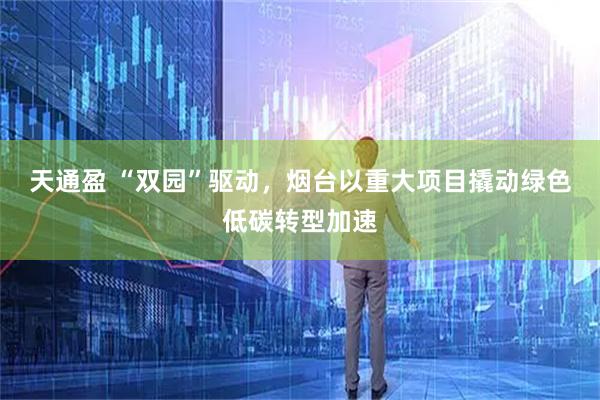 天通盈 “双园”驱动，烟台以重大项目撬动绿色低碳转型加速