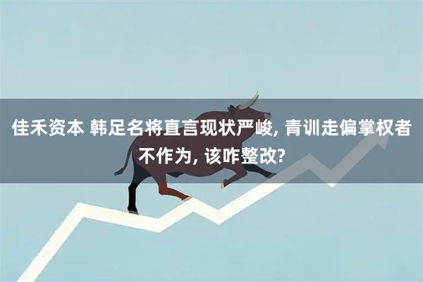 佳禾资本 韩足名将直言现状严峻, 青训走偏掌权者不作为, 该咋整改?