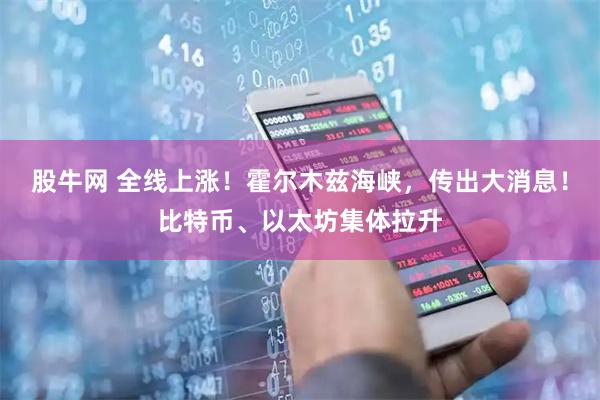 股牛网 全线上涨！霍尔木兹海峡，传出大消息！比特币、以太坊集体拉升