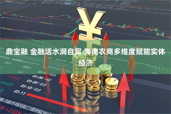 鼎宝融 金融活水润自贸 海南农商多维度赋能实体经济