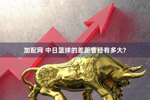 加配网 中日篮球的差距曾经有多大?