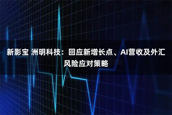 新影宝 洲明科技：回应新增长点、AI营收及外汇风险应对策略